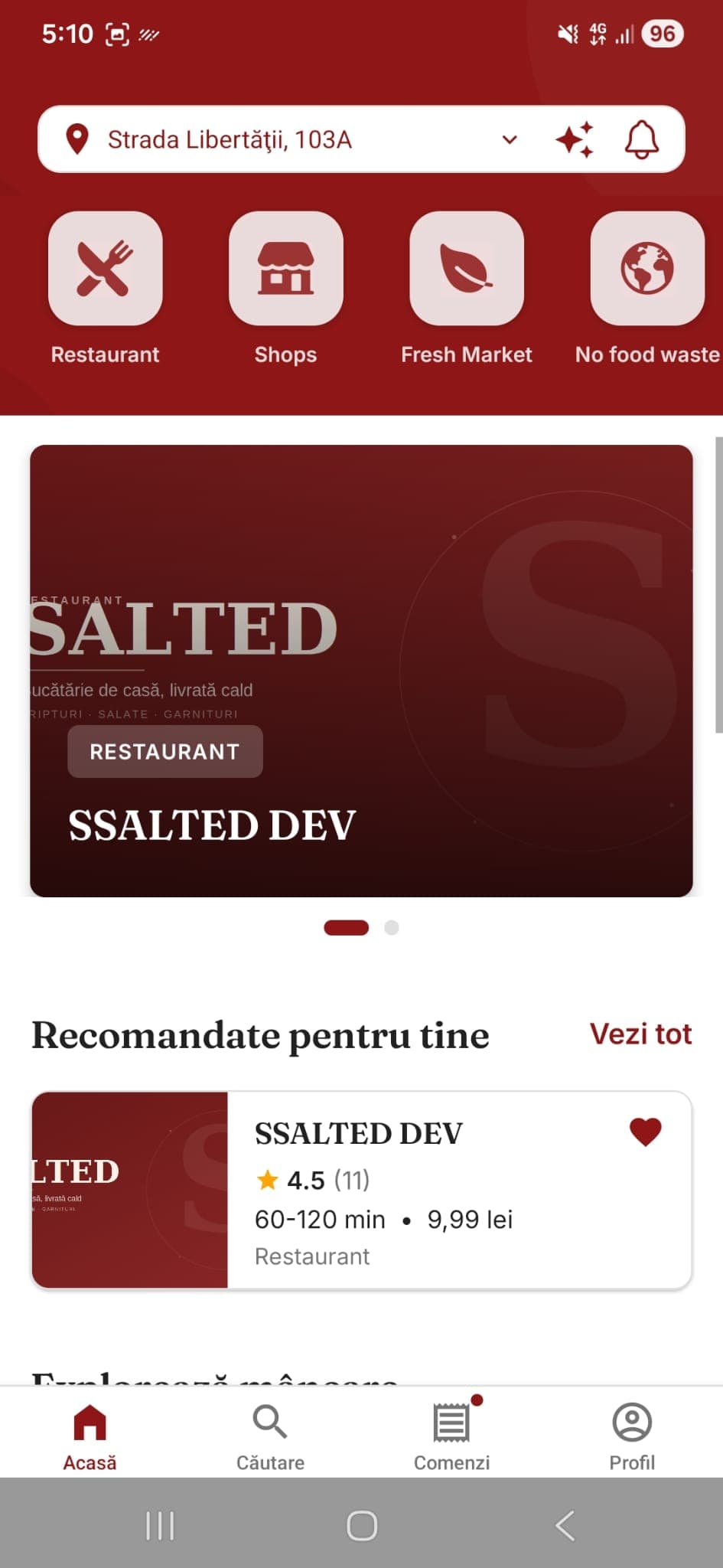 SSALTED — listă restaurante